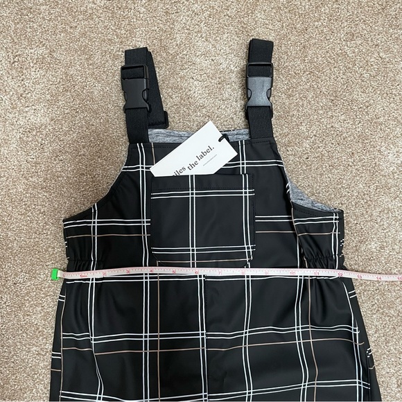 Miles The Label 3T 3Y Rain Overalls Plaid Adjustable Winter Fall New NWT - Picture 12 of 13